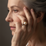 Prsten perlou vintage