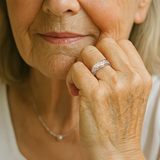 Prsten ruzovou zlatou kvetinou vintage