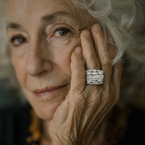 Prsten zirkony vrstvach nekolika vintage