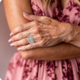 Prsten zirkony vrstvach nekolika vintage