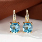 Náušnice hoop tajemnymi kameny