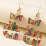 Náušnice kockami barevne vintage