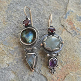 Náušnice zeleným vintage