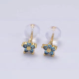 Náušnice jemnou kvetinou