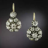 Náušnice mandalou zirkonie vintage