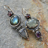 Náušnice zeleným vintage