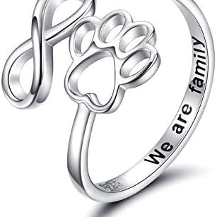 Prsten stříbro nohou 925 vyrabeny srdcem