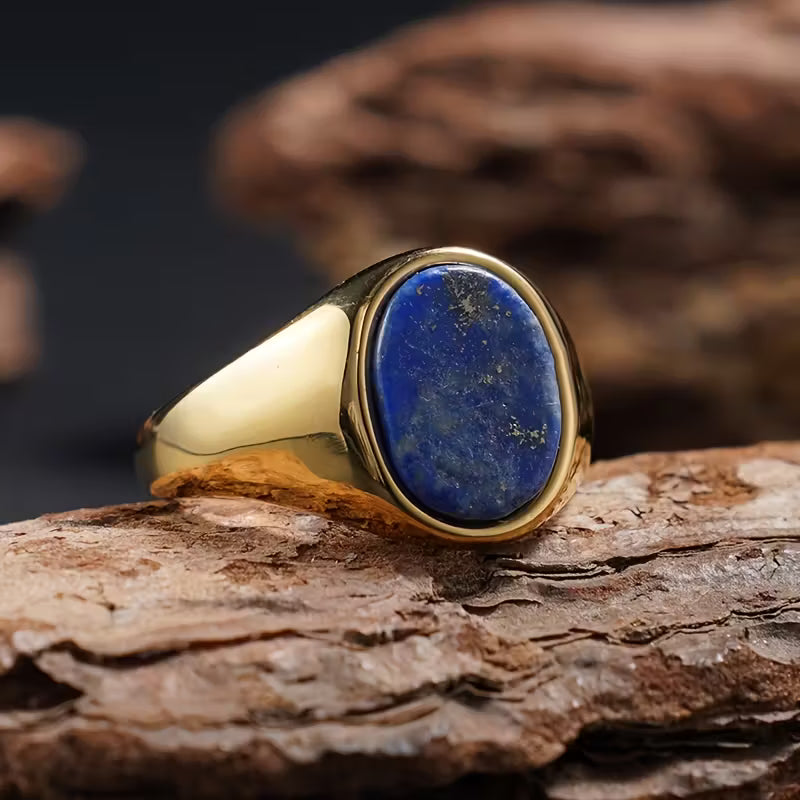 Prsten tygriho oka prirodnimi kameny