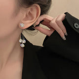 Náušnice triade pokovene zirkonie zlatem