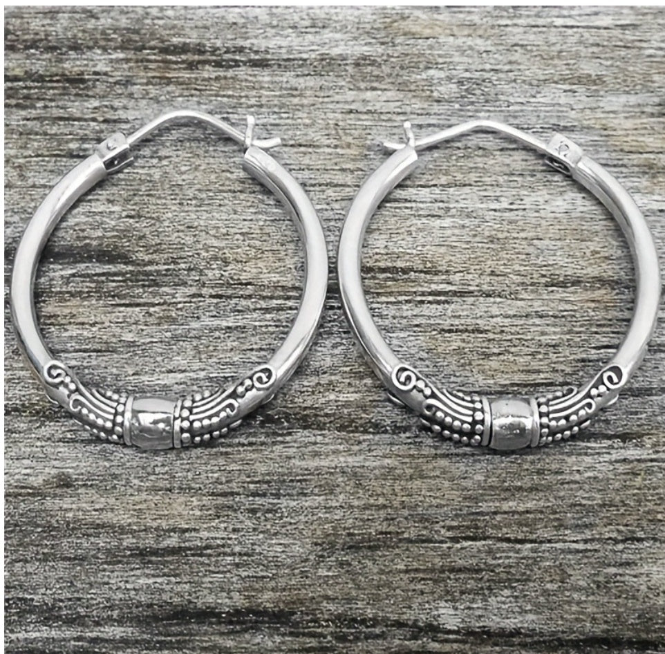 Náušnice dvoubarevneho ramu retro