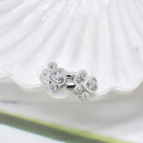 Náušnice trpytivou objeti tlapky zirkonií