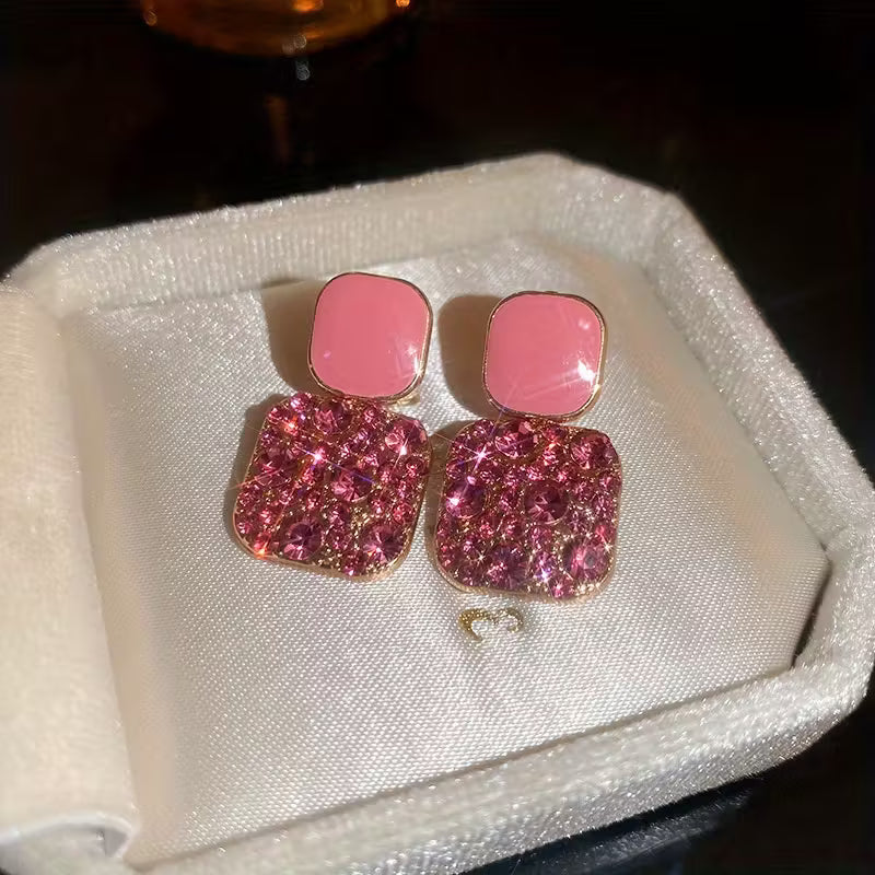 Náušnice ctvercovem visací tvaru