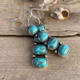 Náušnice cerveneho tyrkysu vintage