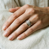 Prsten vrstveny vintage