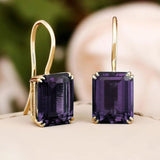 Náušnice mila moderní emeraldem