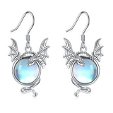 Náušnice třpytivým měsíčním