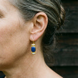 Náušnice modre vintage