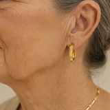 Náušnice kvetem zlatou vintage