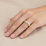 Prsten kvetinou vintage vintage