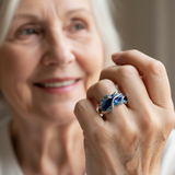 Prsten vlnity ocean vintage