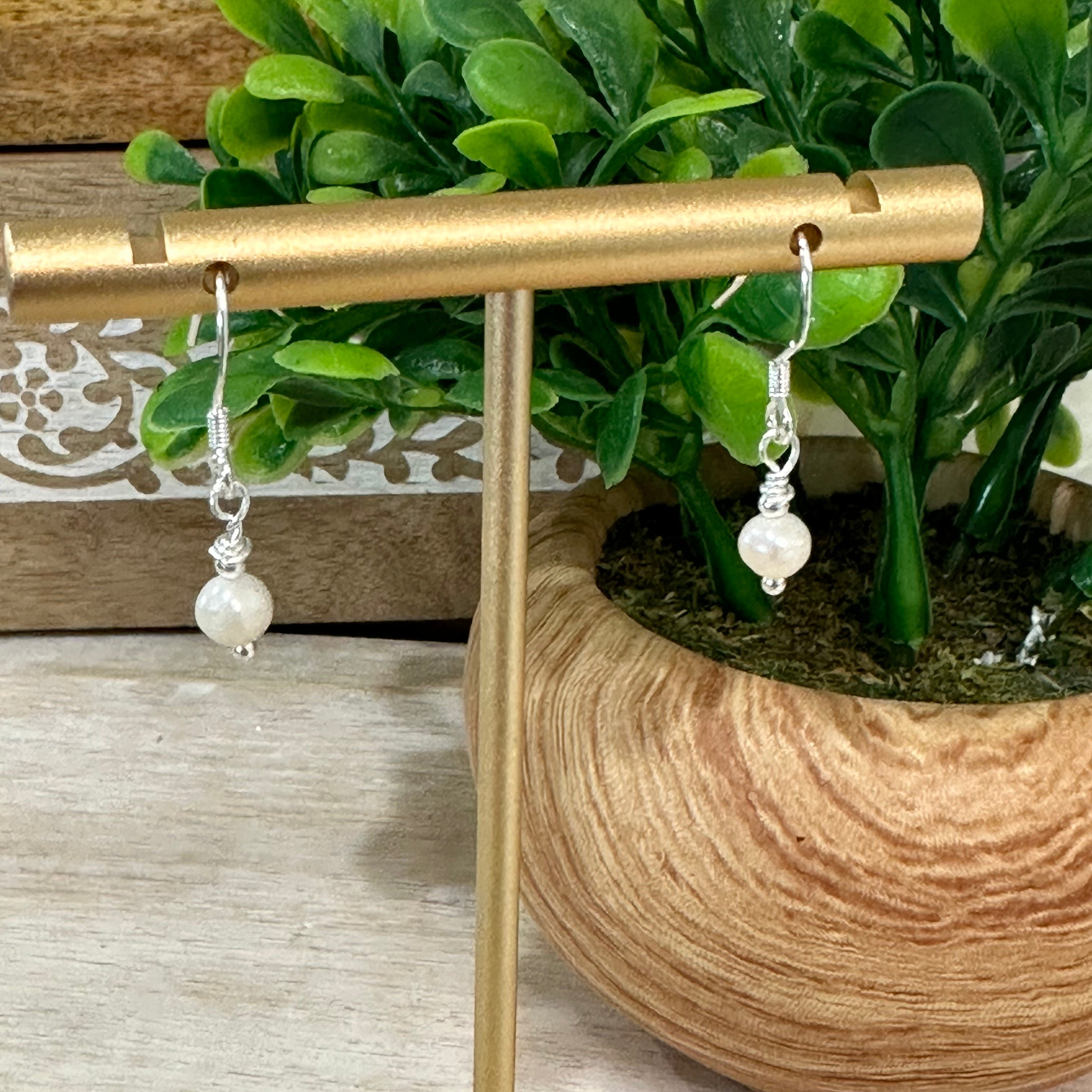 Náušnice greta sladkovodnimi perlami