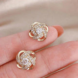 Náušnice krizove spirale květiny