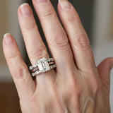 Prsten vrstvami lesklymi stříbra vintage