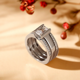 Prsten evropsky americky tridilny diamantovy