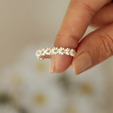 Prsten mala sedmikraska stříbra