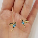 Náušnice ptaky retro