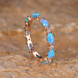 Prsten platinovy diamanty opálem srdce tvaru