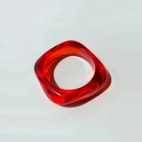 Náramek akrylu barevny ctvercovy