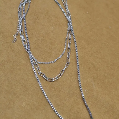 Náhrdelník nerezové tremi vrstvami oceli