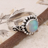 Prsten opálem vintage