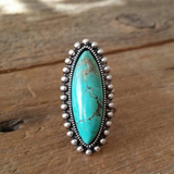 Prsten tyrkysovym vintage