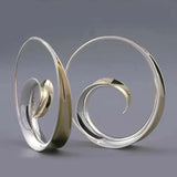 Náušnice vlnami spirale vintage