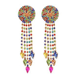 Náušnice vicebarevne mandala