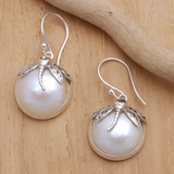 Náušnice vazkami perlami vintage