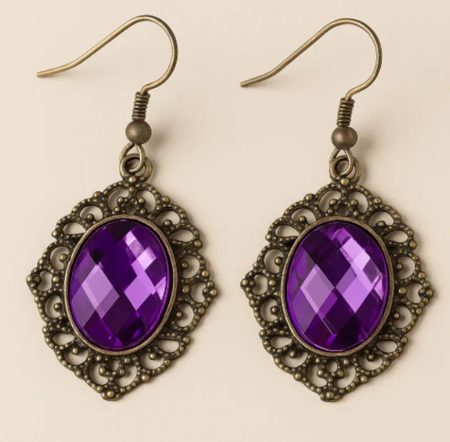 Náušnice ametyst 6y yara