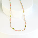 Náhrdelník Izabela originální multicolorovymi kaminky
