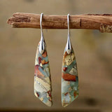 Náušnice prirodnimi kameny vintage